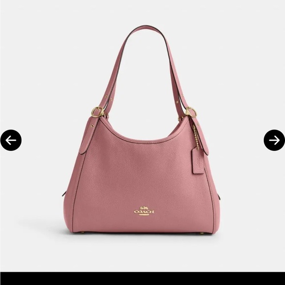 Coach Handbags - Coach Pebbled Leather Hobo in Dusty Rose